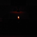 After the Stripping of the Altar, the Light of Christ is all that remained.